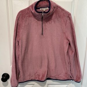 Womens 1/4 zip fleece size L